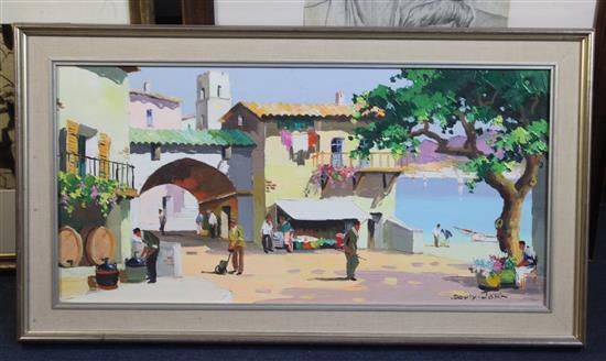 § Cecil Rochfort DOyly John (1906-1993) St Paul de Vence, 13.5 x 27.5in.